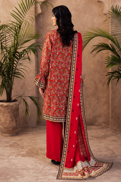 Zellbury | Unstitched 3 Piece Khaddar | Shirt Shalwar Dupatta - 0189