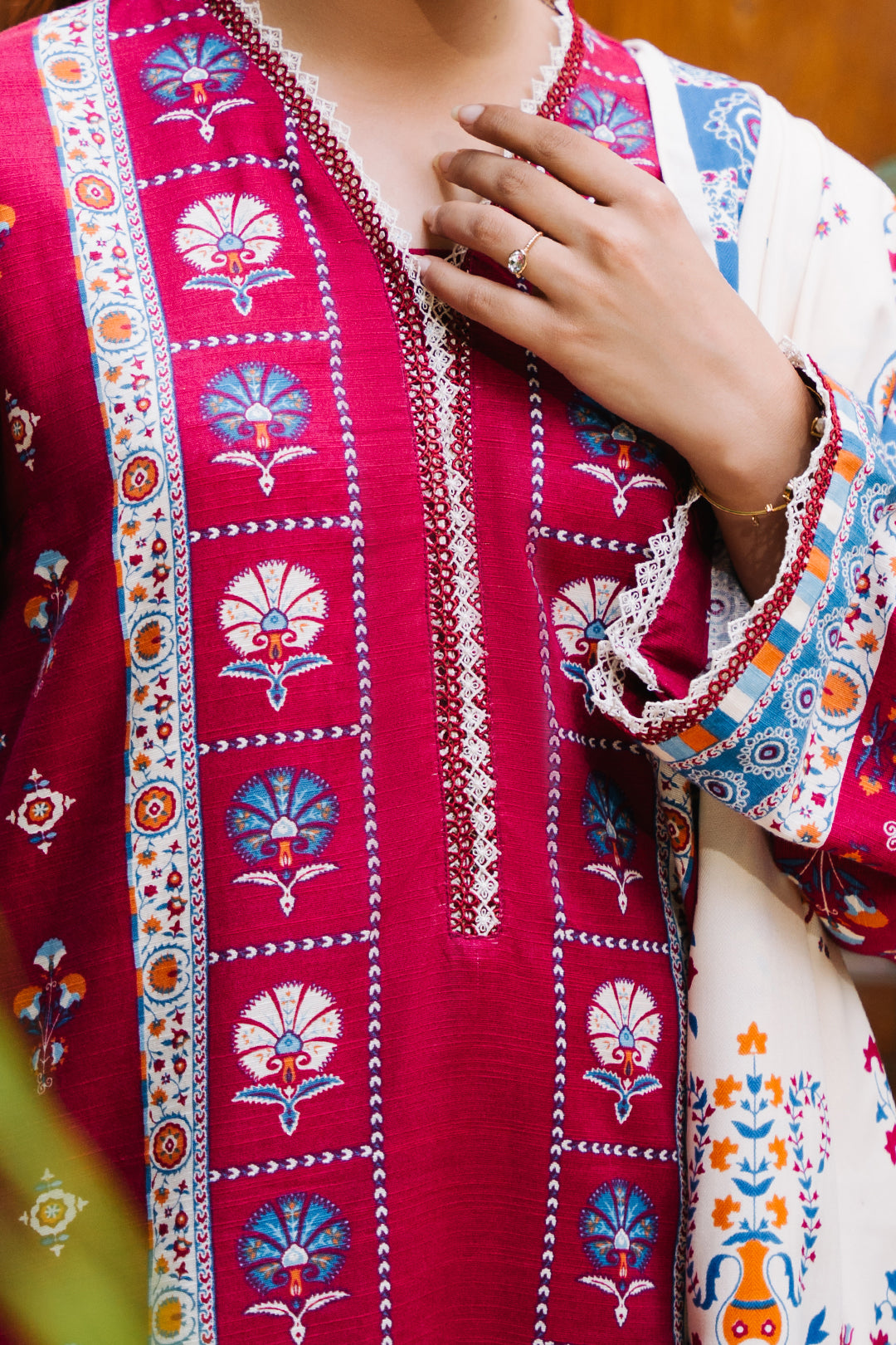 Zellbury | Unstitched 3 Piece Khaddar | Shirt Shalwar Dupatta - 0197