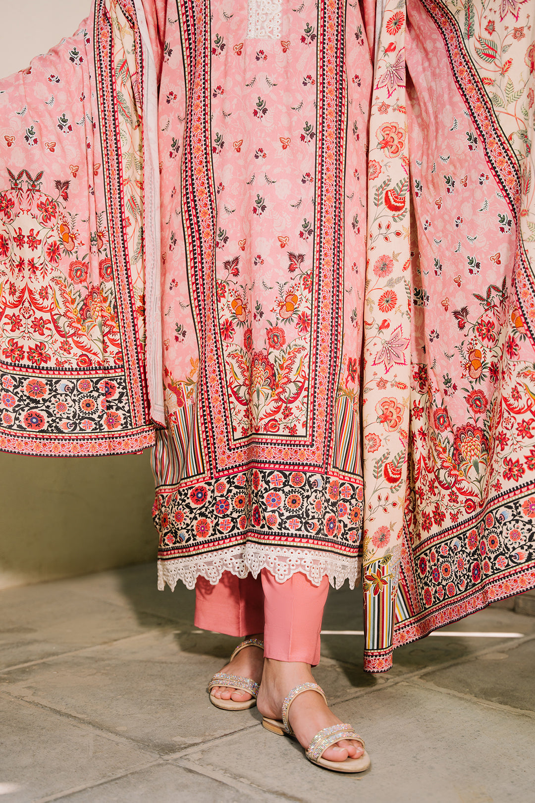 Zellbury | Unstitched 3 Piece Viscose | Shirt Shalwar Dupatta - 0199