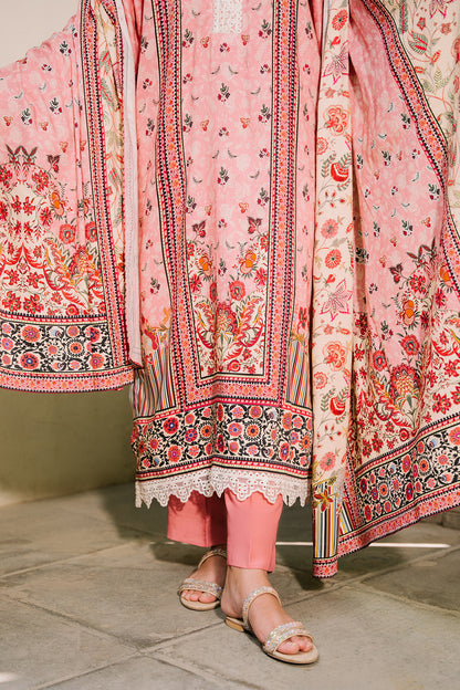 Zellbury | Unstitched 3 Piece Viscose | Shirt Shalwar Dupatta - 0199