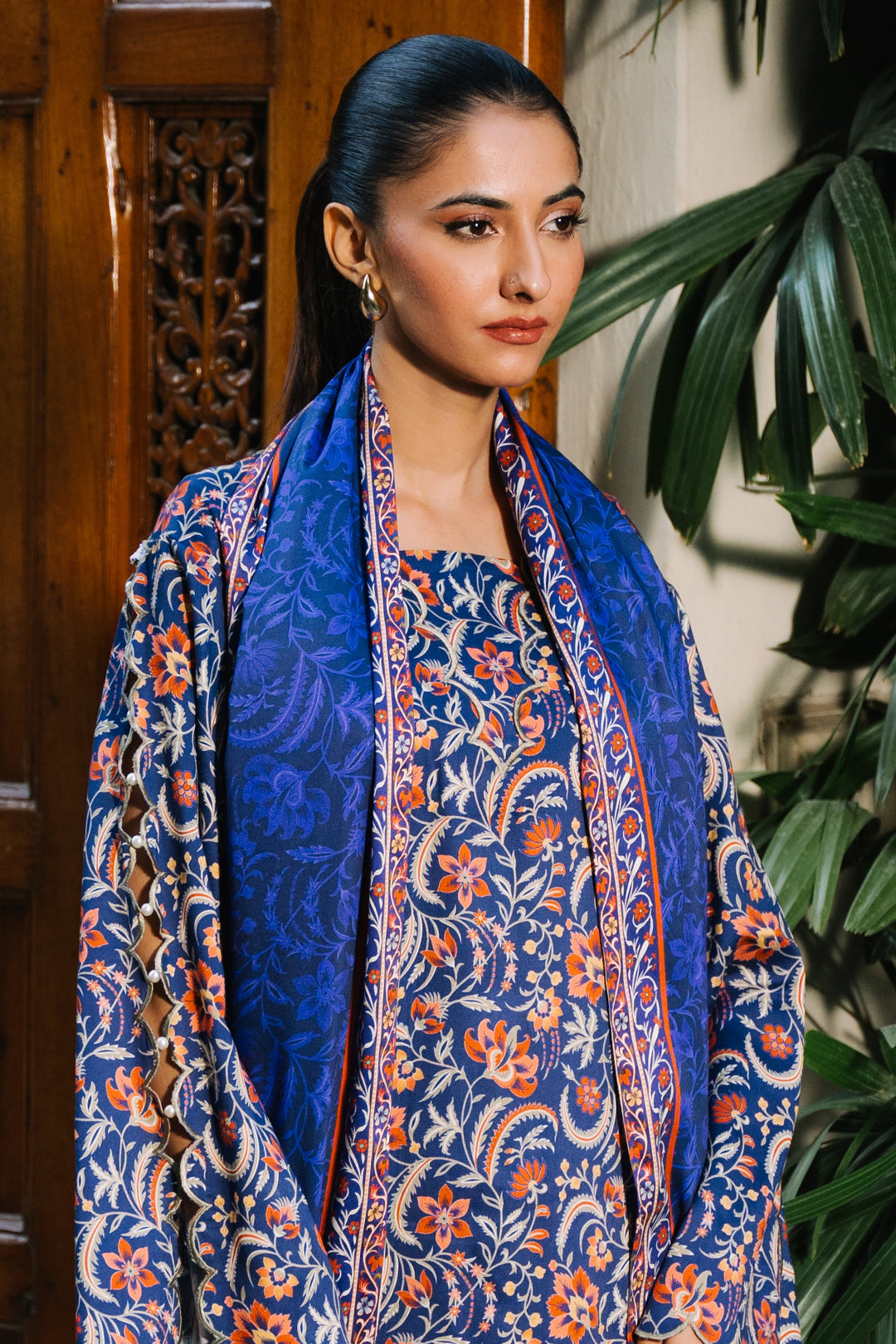 Zellbury | Unstitched 3 Piece Viscose | Shirt Shalwar Dupatta - 0215 Default Title