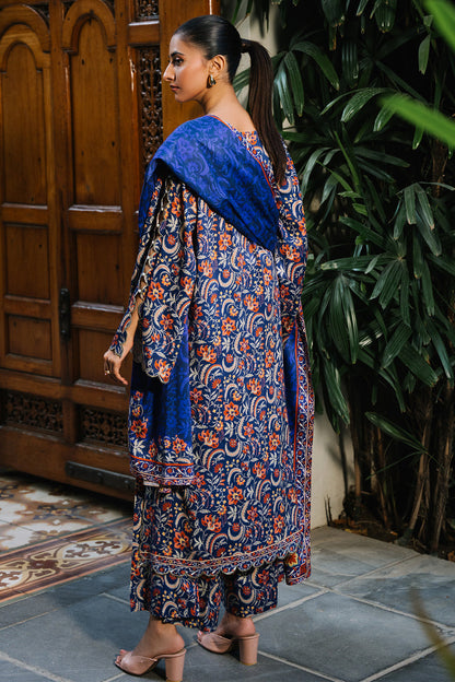 Zellbury | Unstitched 3 Piece Viscose | Shirt Shalwar Dupatta - 0215