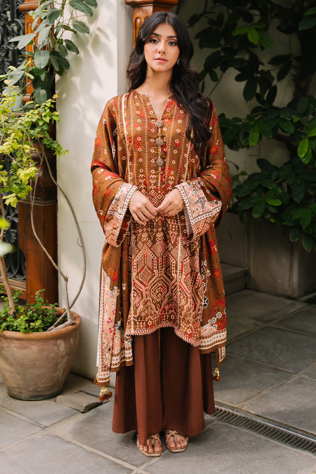 Zellbury | Unstitched 3 Piece Cotail | Shirt Shalwar Dupatta - 0217