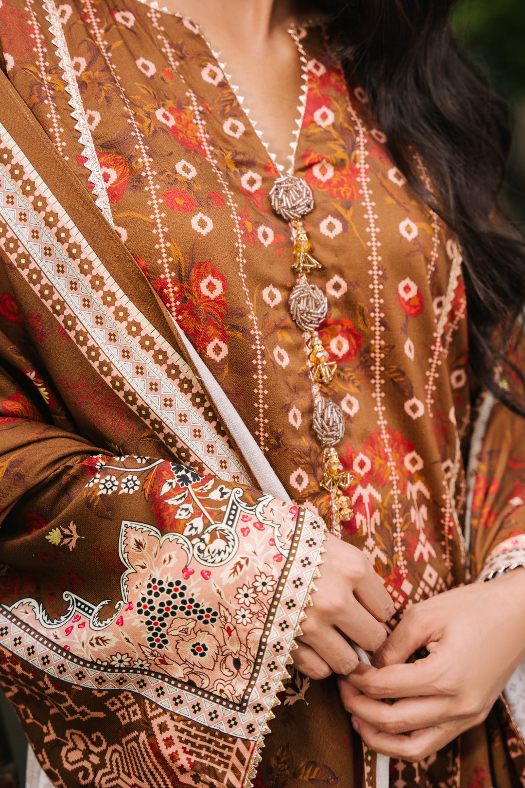 Zellbury | Unstitched 3 Piece Cotail | Shirt Shalwar Dupatta - 0217