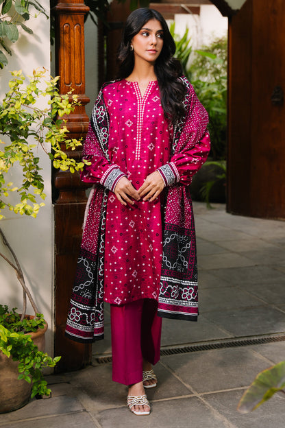 Zellbury | Unstitched 3 Piece Khaddar | Shirt Shalwar Dupatta - 0269