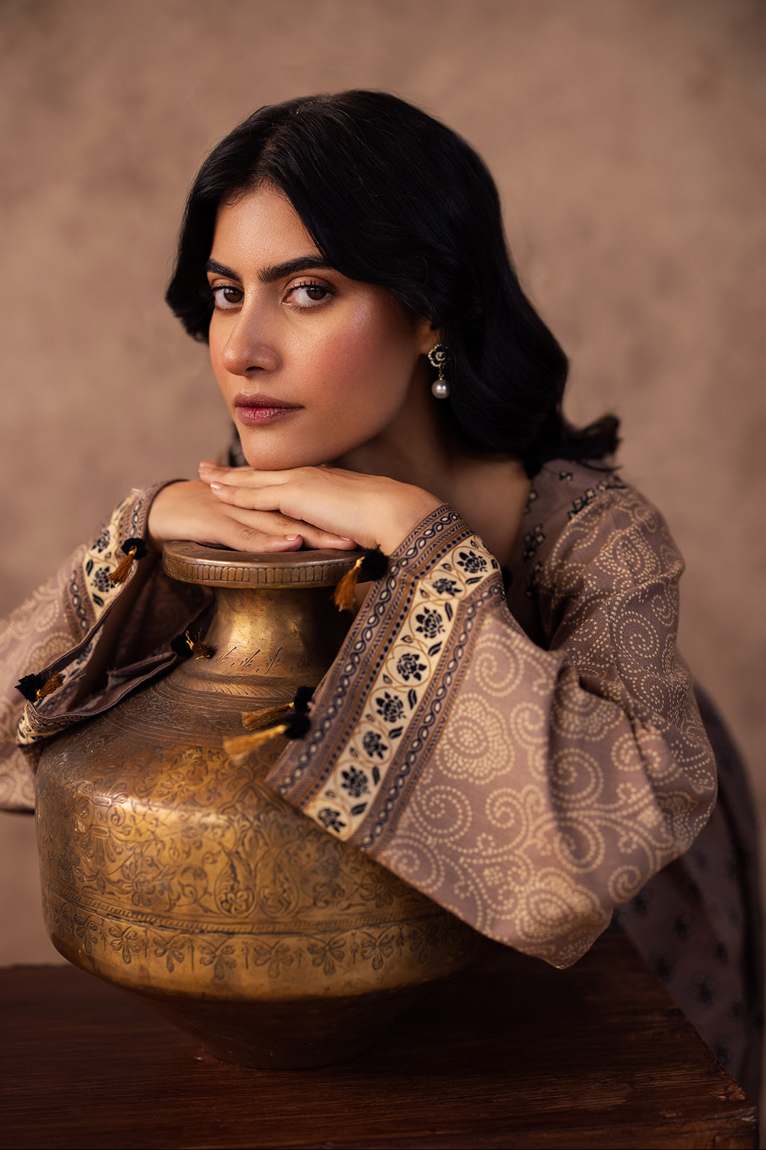 Zellbury | Unstitched 3 Piece Khaddar | Shirt Shalwar Dupatta - 0274