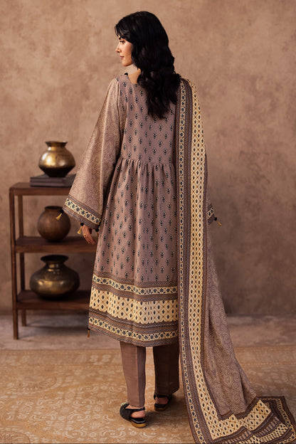 Zellbury | Unstitched 3 Piece Khaddar | Shirt Shalwar Dupatta - 0274