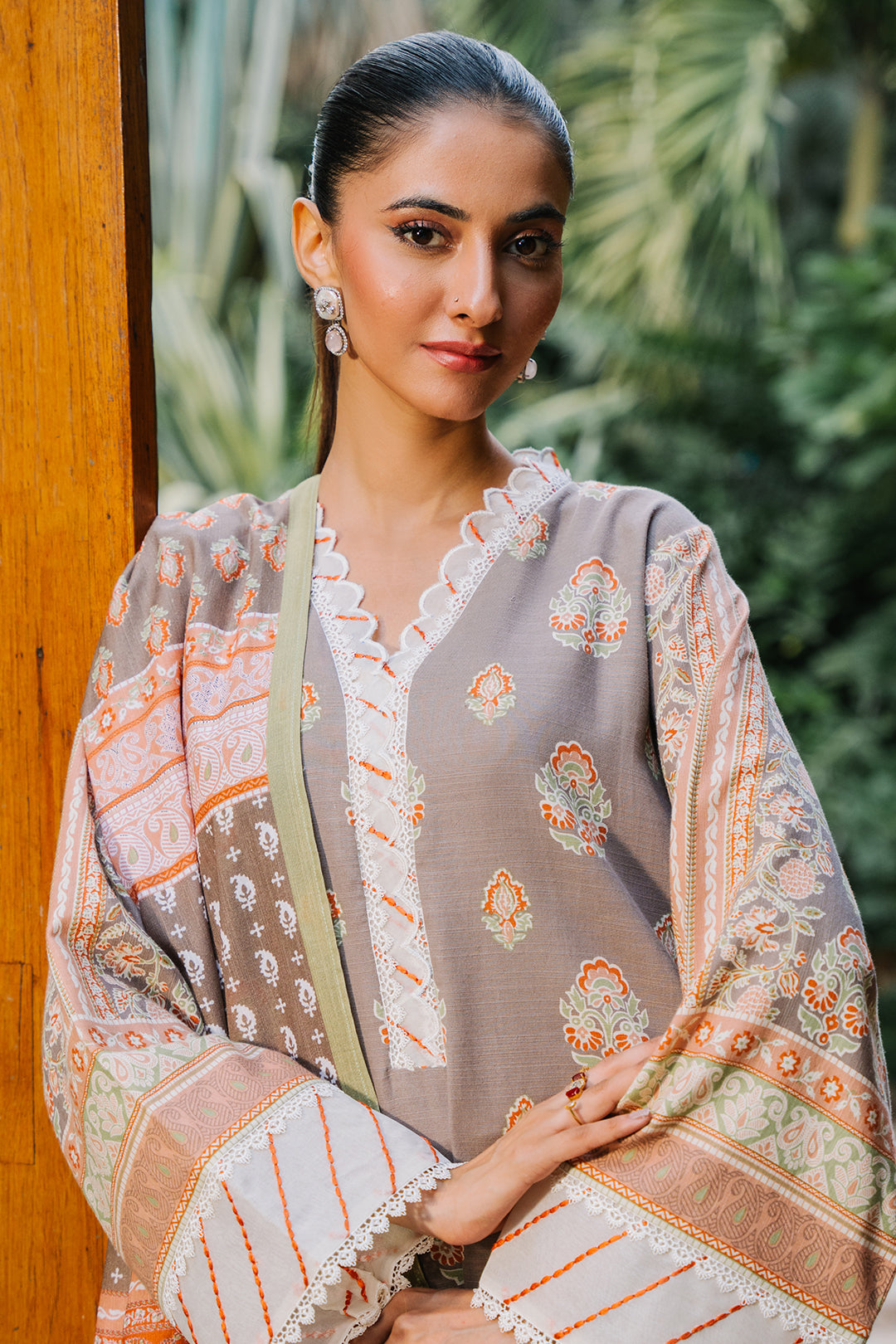 Zellbury | Unstitched 3 Piece Khaddar | Shirt Shalwar Dupatta - 0276 Default Title