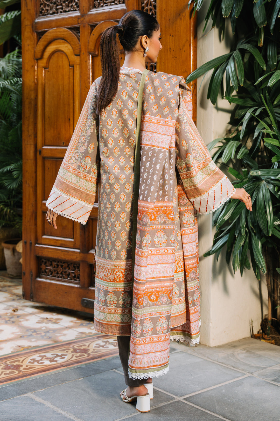 Zellbury | Unstitched 3 Piece Khaddar | Shirt Shalwar Dupatta - 0276