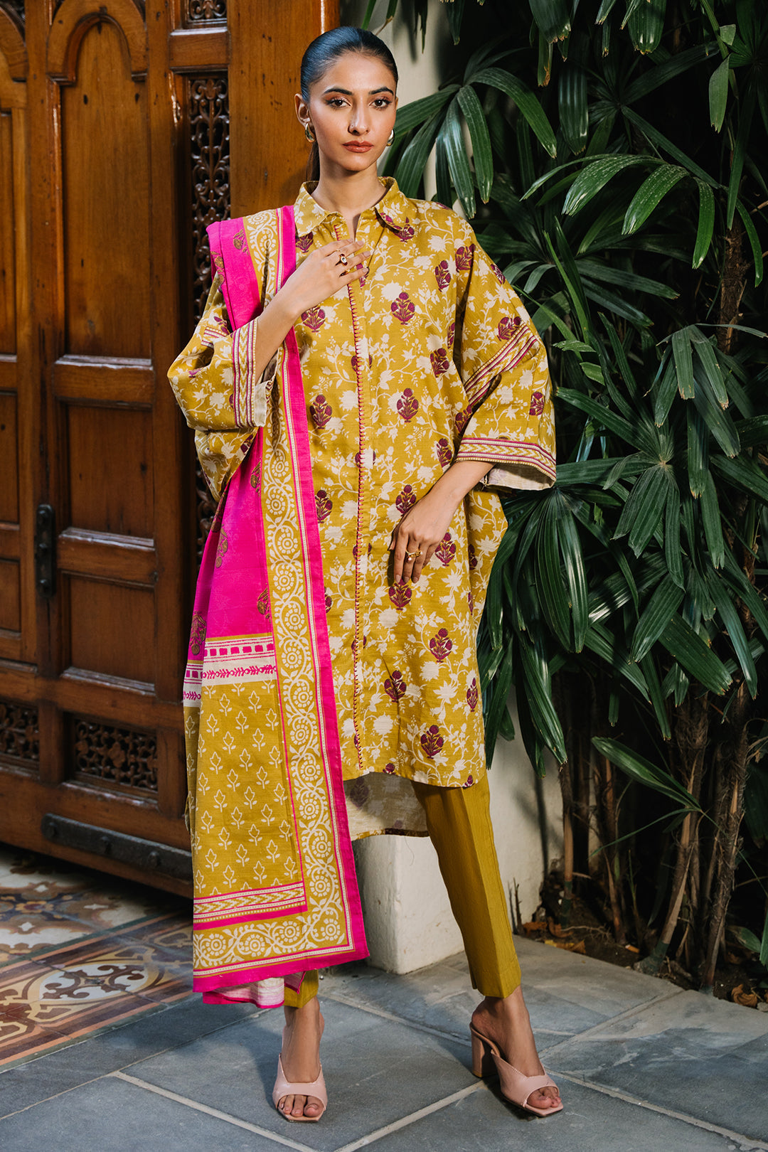 Zellbury | Unstitched 3 Piece Khaddar | Shirt Shalwar Dupatta - 0282