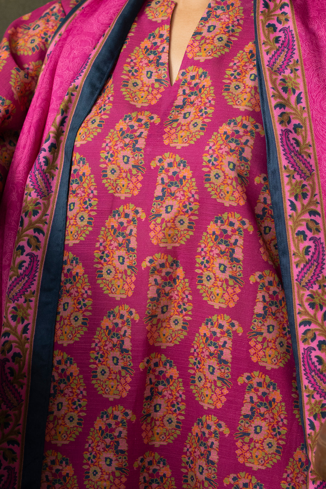 Zellbury | Unstitched 3 Piece Khaddar | Shirt Shalwar Dupatta - 0287
