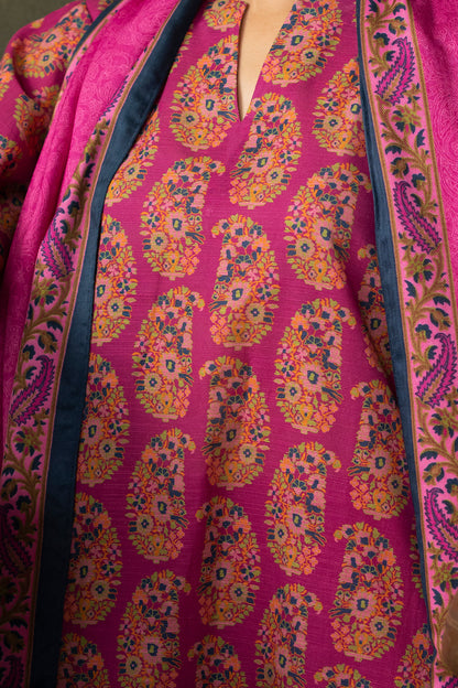 Zellbury | Unstitched 3 Piece Khaddar | Shirt Shalwar Dupatta - 0287
