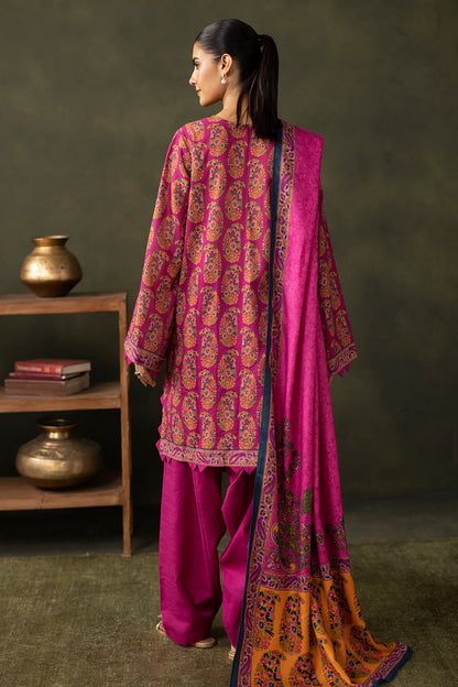 Zellbury | Unstitched 3 Piece Khaddar | Shirt Shalwar Dupatta - 0287
