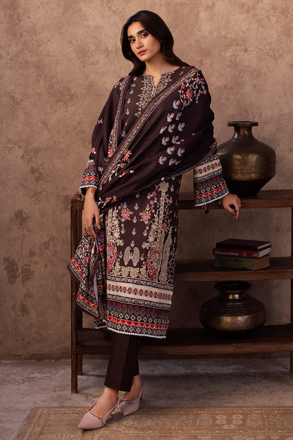 Zellbury | Unstitched 3 Piece Khaddar | Shirt Shalwar Dupatta - 0288