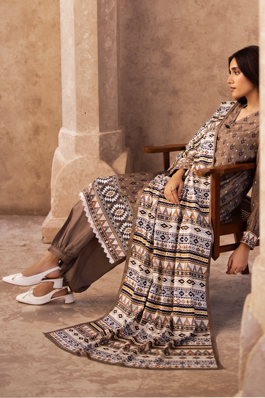 Zellbury | Unstitched 3 Piece Viscose | Shirt Shalwar Dupatta - 0293