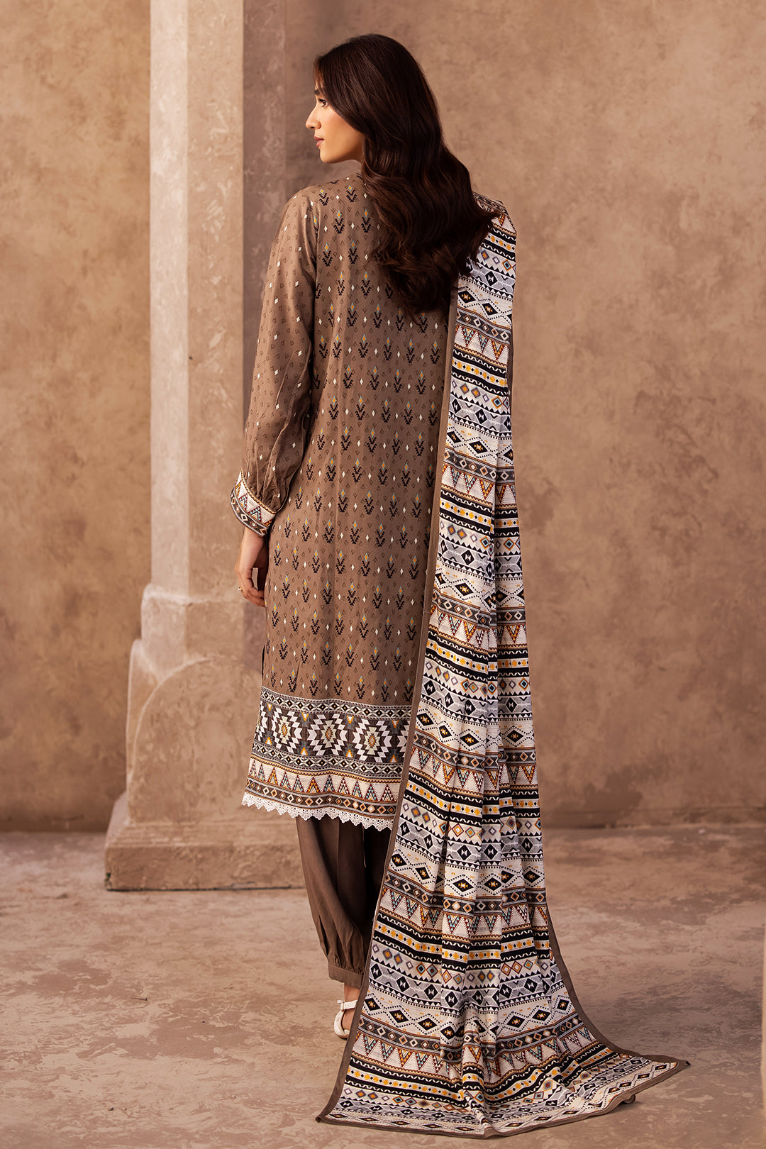 Zellbury | Unstitched 3 Piece Viscose | Shirt Shalwar Dupatta - 0293