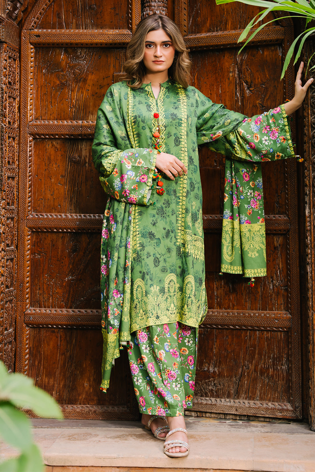 Zellbury | Unstitched 3 Piece Viscose | Shirt Shalwar Dupatta - 0305