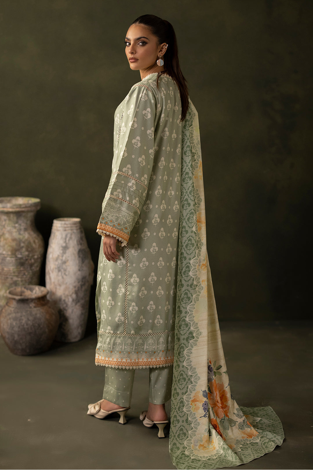 Zellbury | Unstitched 3 Piece Viscose | Shirt Shalwar Dupatta - 0306