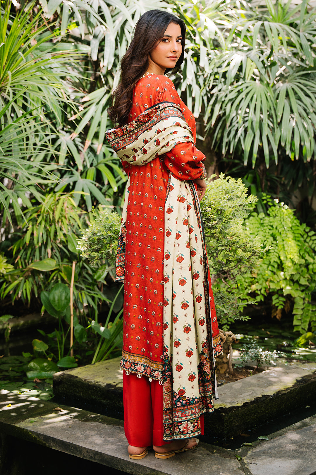Zellbury | Unstitched 3 Piece Cotail | Shirt Shalwar Dupatta - 0307