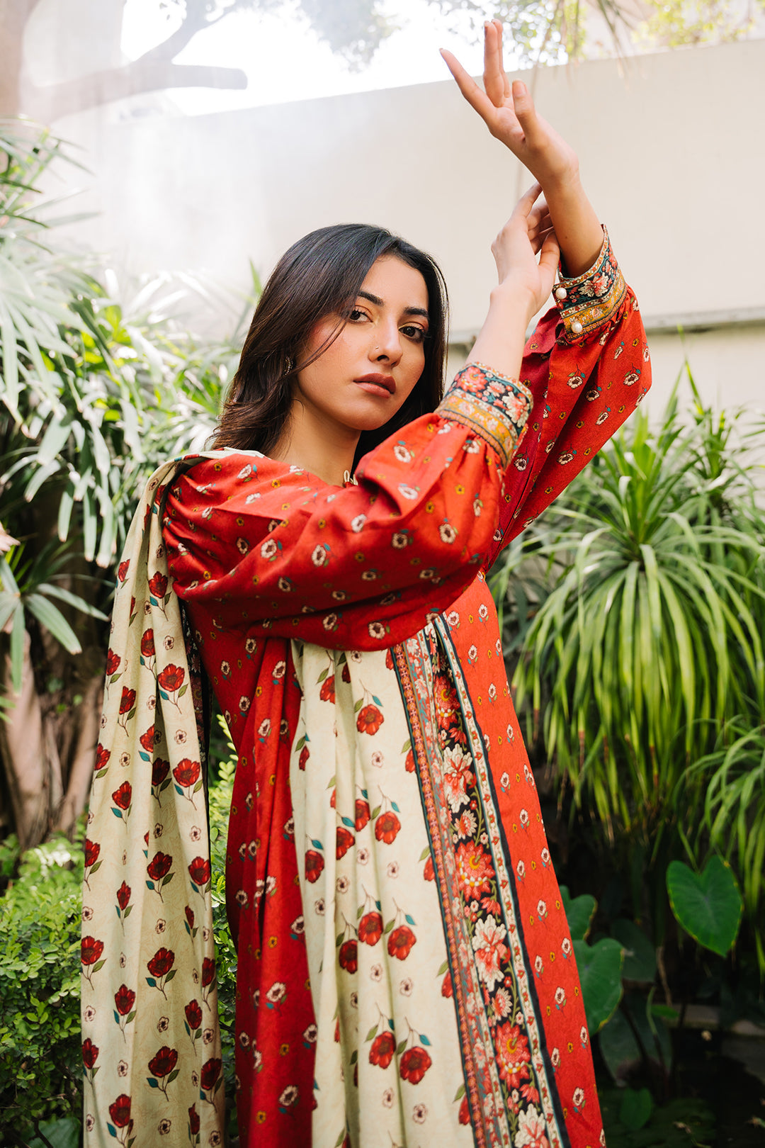 Zellbury | Unstitched 3 Piece Cotail | Shirt Shalwar Dupatta - 0307