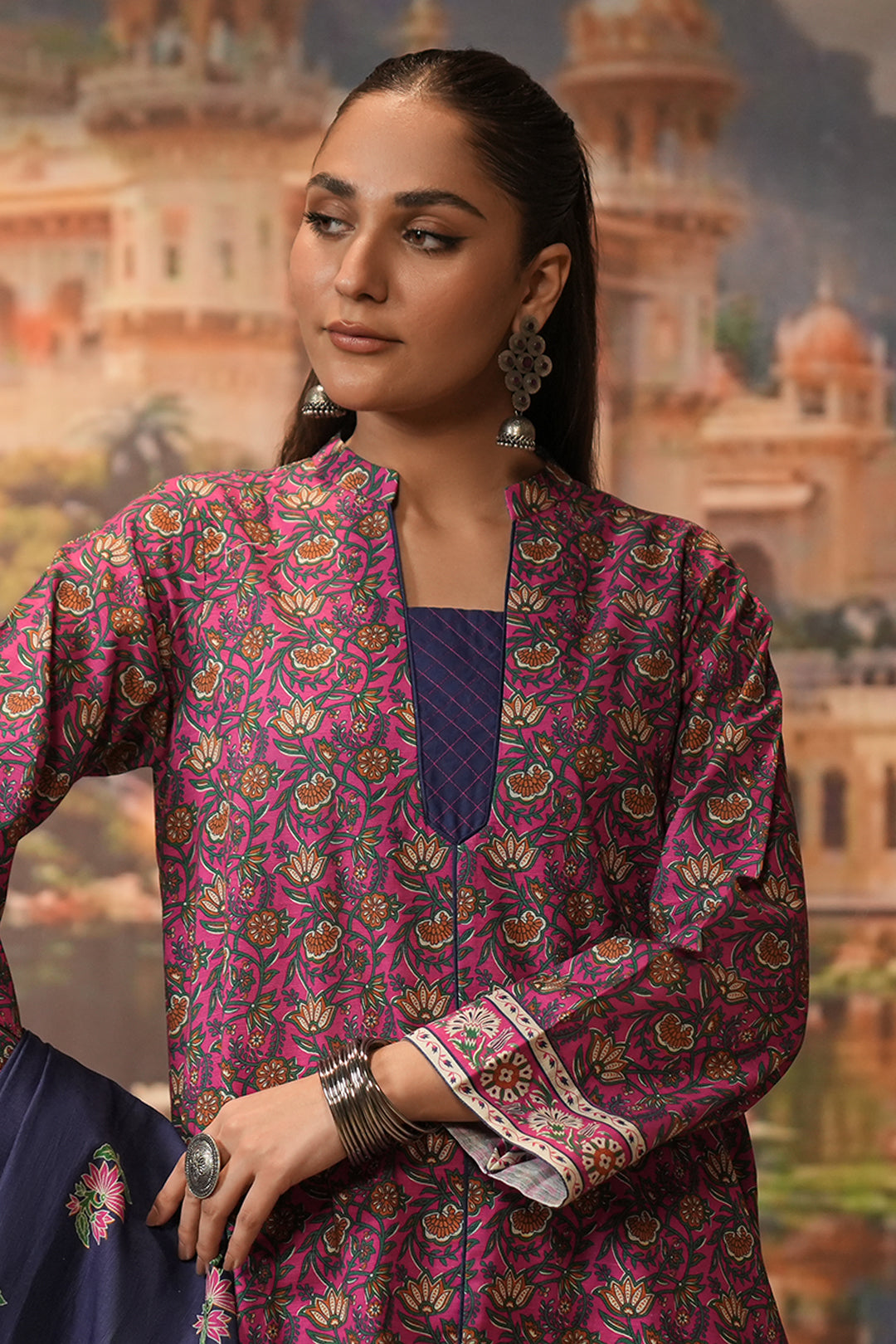 Zellbury | Unstitched 3 Piece Khaddar | Shirt Shalwar Dupatta - 0357 Default Title