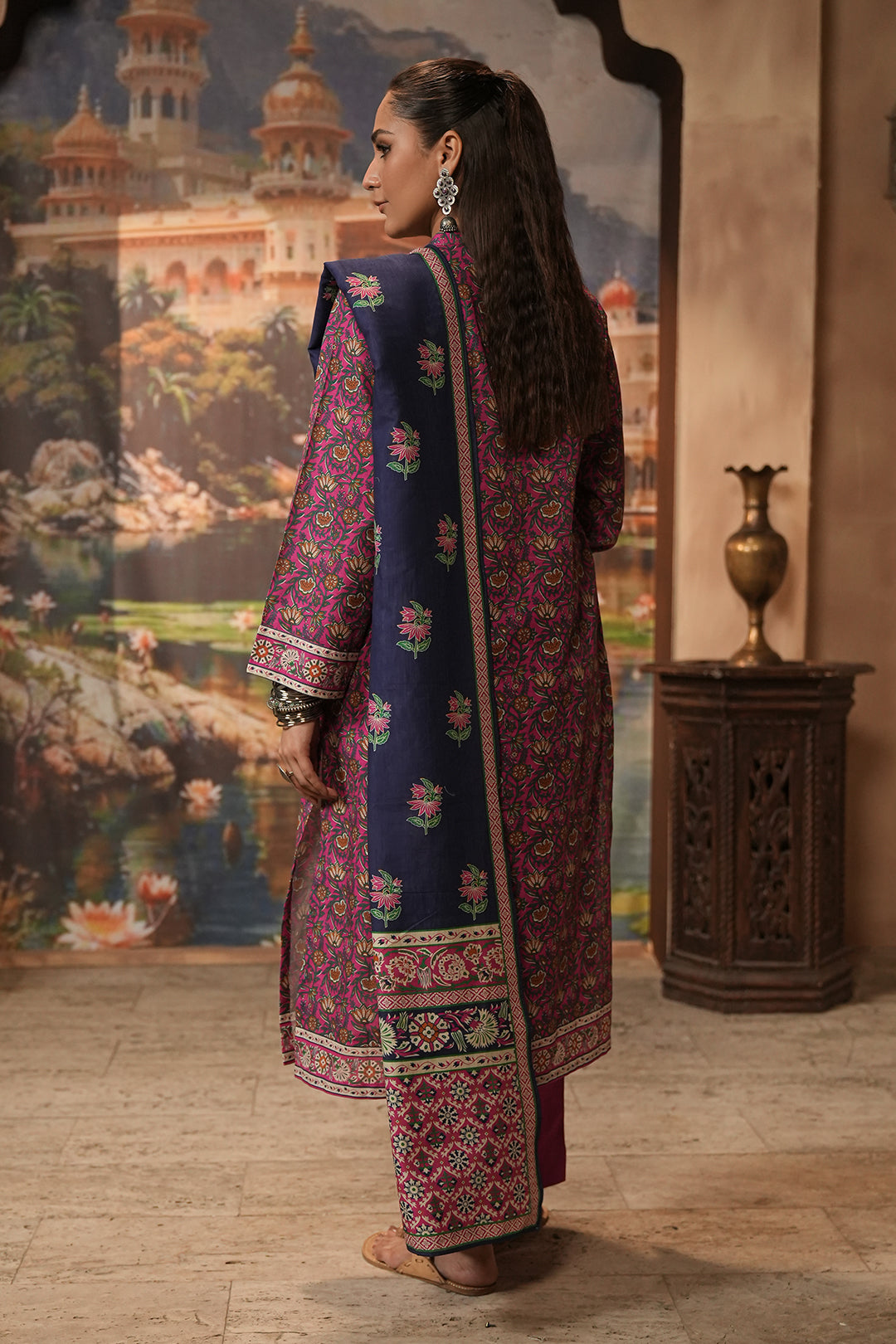 Zellbury | Unstitched 3 Piece Khaddar | Shirt Shalwar Dupatta - 0357