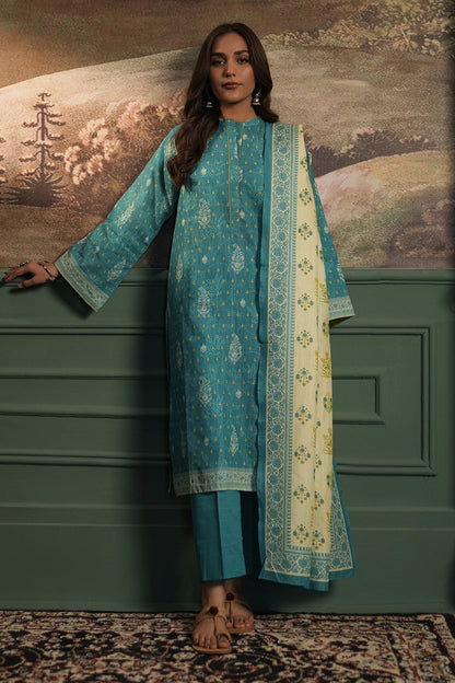 Zellbury | Unstitched 3 Piece Khaddar | Shirt Shalwar Dupatta - 0364