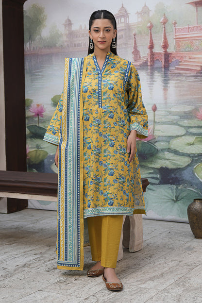 Zellbury | Unstitched 3 Piece Khaddar | Shirt Shalwar Dupatta - 0365