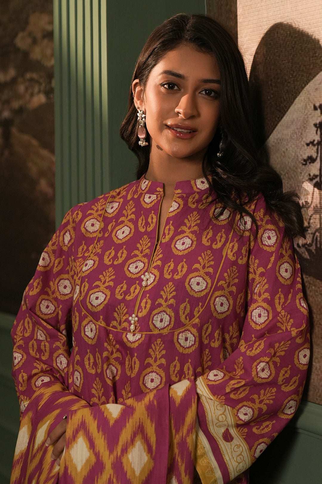 Zellbury | Unstitched 3 Piece Khaddar | Shirt Shalwar Dupatta - 0367 Default Title