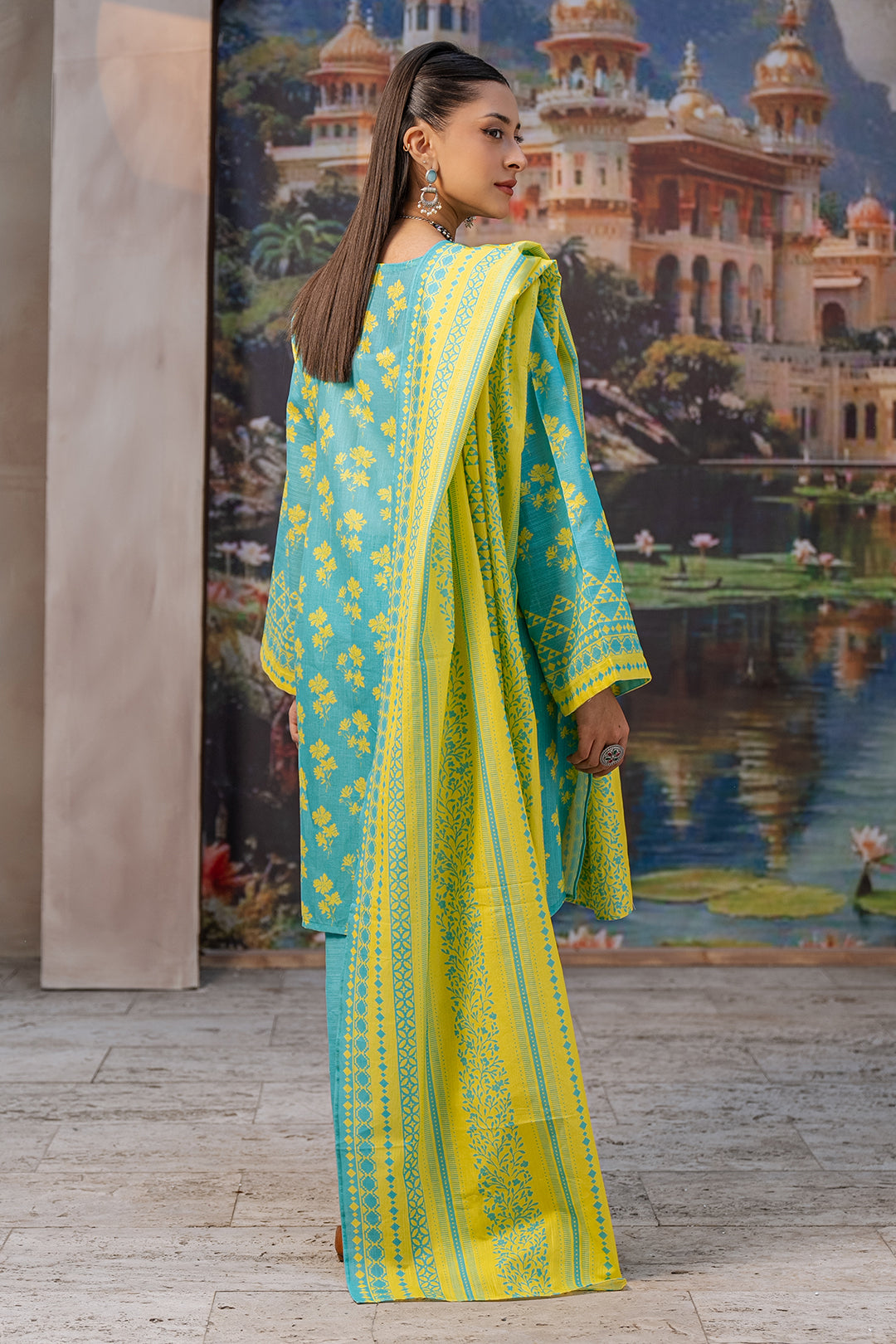 Zellbury | Unstitched 3 Piece Khaddar | Shirt Shalwar Dupatta - 0370
