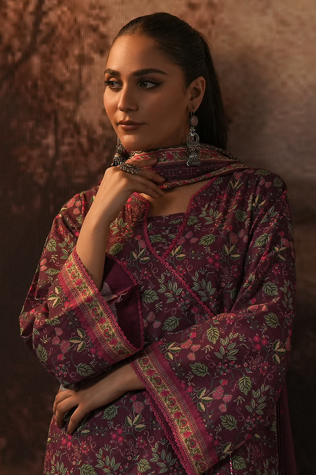 Zellbury | Unstitched 3 Piece Karandi | Shirt Shalwar Dupatta - 0377 Default Title