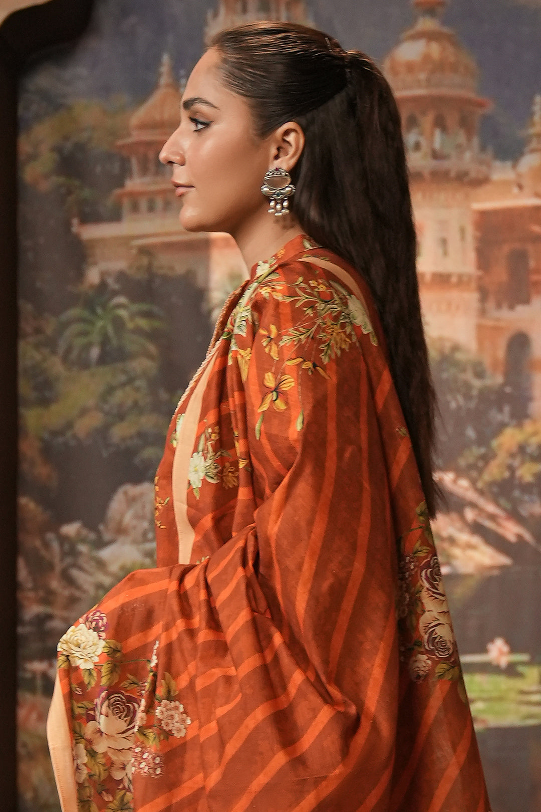 Zellbury | Unstitched 3 Piece Khaddar | Shirt Shalwar Dupatta - 0395 Default Title