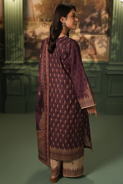 Zellbury | Unstitched 3 Piece Khaddar | Shirt Shalwar Dupatta - 0396
