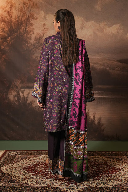 Zellbury | Unstitched 3 Piece Cotail | Shirt Shalwar Dupatta - 0399