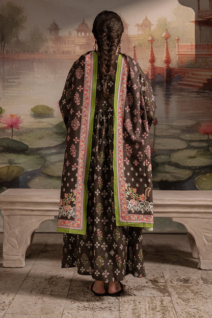 Zellbury | Unstitched 3 Piece Khaddar | Shirt Shalwar Dupatta - 0441