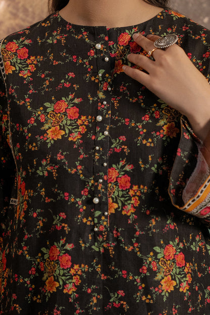 Zellbury | Unstitched 3 Piece Khaddar | Shirt Shalwar Dupatta - 0447