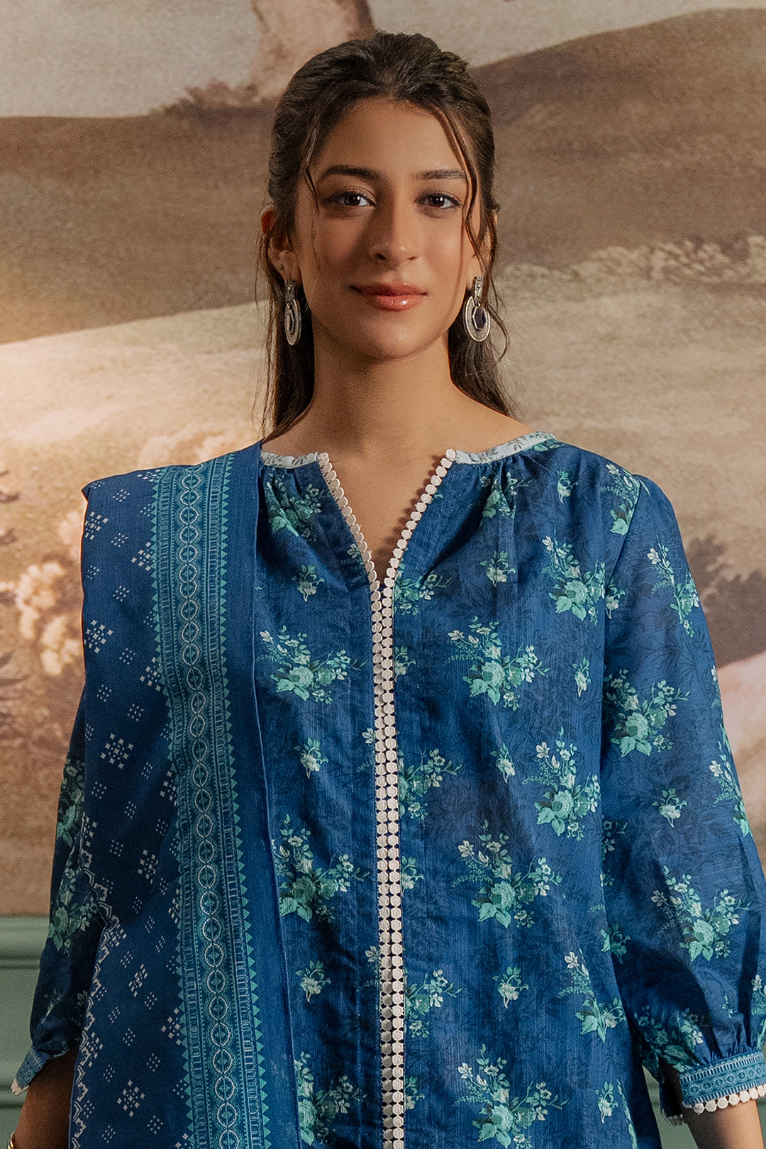 Zellbury | Unstitched 3 Piece Khaddar | Shirt Shalwar Dupatta - 0450 Default Title