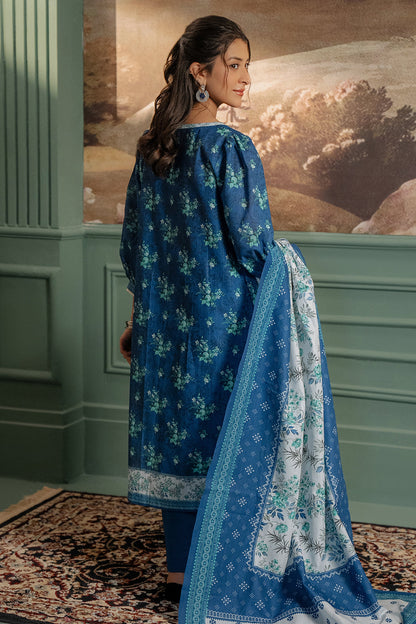 Zellbury | Unstitched 3 Piece Khaddar | Shirt Shalwar Dupatta - 0450