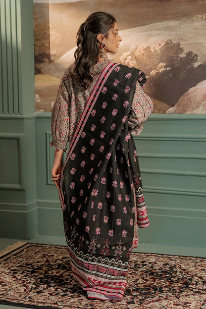 Zellbury | Unstitched 3 Piece Khaddar | Shirt Shalwar Dupatta - 0456