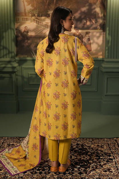 Zellbury | Unstitched 3 Piece Khaddar | Shirt Shalwar Dupatta - 0464