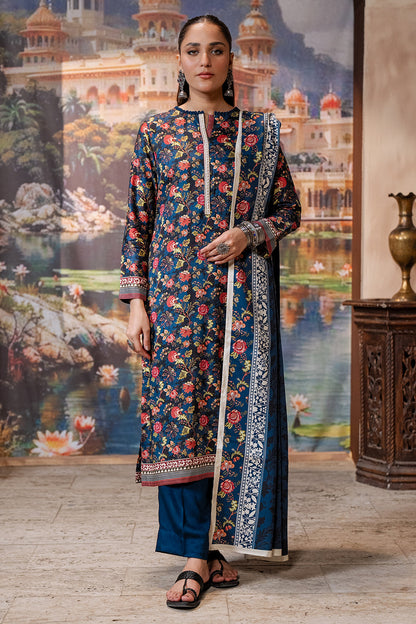 Zellbury | Unstitched 3 Piece Cotail | Shirt Shalwar Dupatta - 0470