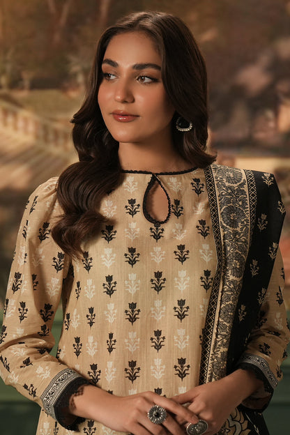 Zellbury | Unstitched 3 Piece Khaddar | Shirt Shalwar Dupatta - 0473 Default Title
