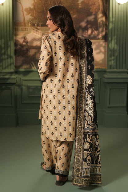 Zellbury | Unstitched 3 Piece Khaddar | Shirt Shalwar Dupatta - 0473