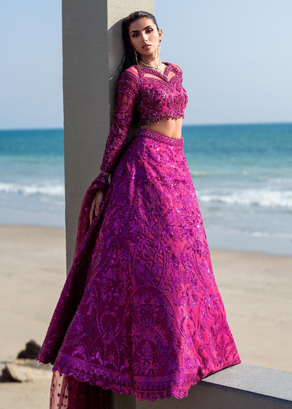 Waqas Shah | Amariage Luxury Formals | Lyric XL Magenta Net