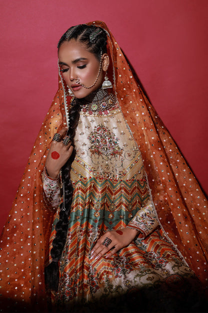 Wardha Saleem | Meeram Festive Formals | Hiran Bagh M Ivory Korean Raw Silk