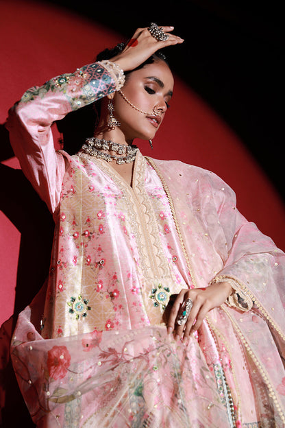 Wardha Saleem | Meeram Festive Formals | Koyal M Pink Korean Raw Silk