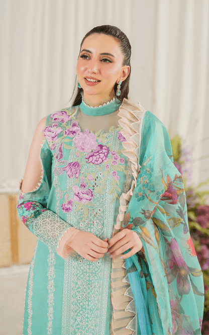 Asifa and Nabeel | Pretty in Pink Limited Edition | Water Lily (PP-3) - Pakistani Designer Dress - by Asifa and Nabeel | Type: Luxury - 100% Original at Saira Sultan