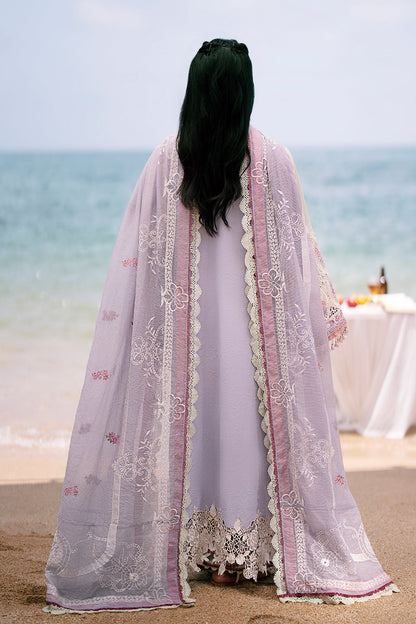 AJR Couture | Dastan Luxury Lawn 25 | Wave S Lilac Lawn