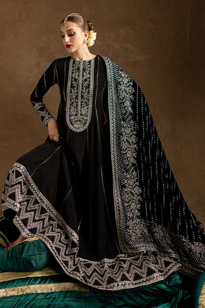 Marjjan | De Rose Velvet | MRV-14 (BLACK) XL Black Raw Silk