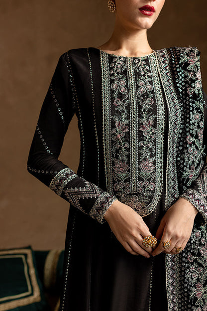 Marjjan | De Rose Velvet | MRV-14 (BLACK) M Black Raw Silk